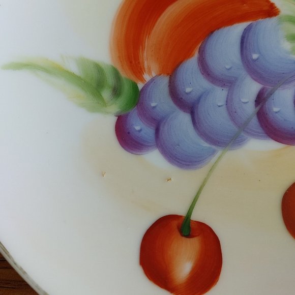 Vintage Mid 20th Century Handpainted Wall Decor Plate - Picture 3 of 4